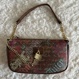 🤎Juicy Couture Lock n Chain Shoulder Bag Chestnut Chino
